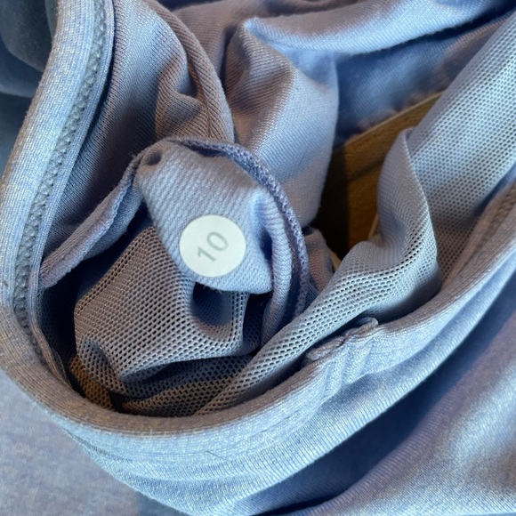 Lululemon Power Y Tank Size 10 Heathered Lavender Dusk - Picture 3 of 5